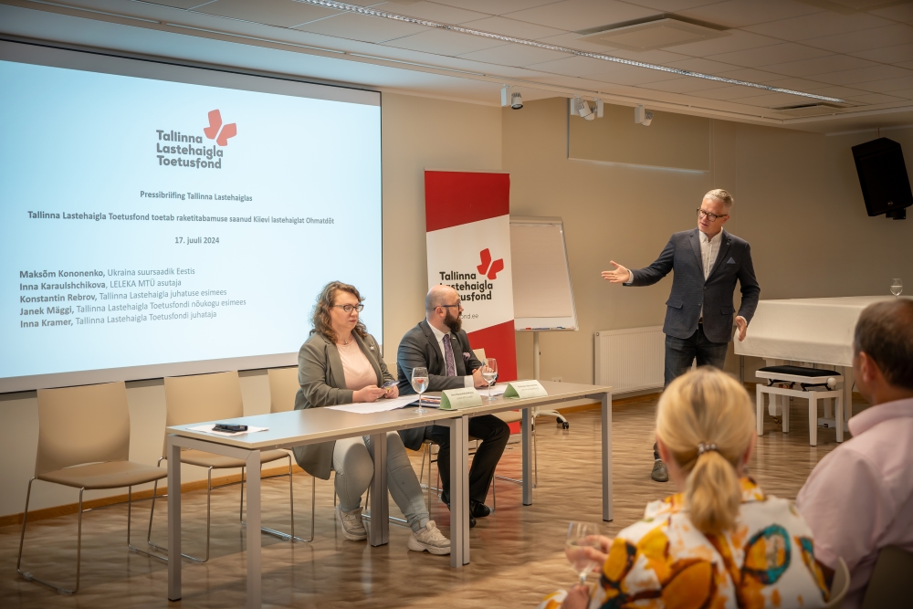 Tallinna Lastehaigla Toetusfondi pressibriifing Kiievi lastehaigla toetuseks