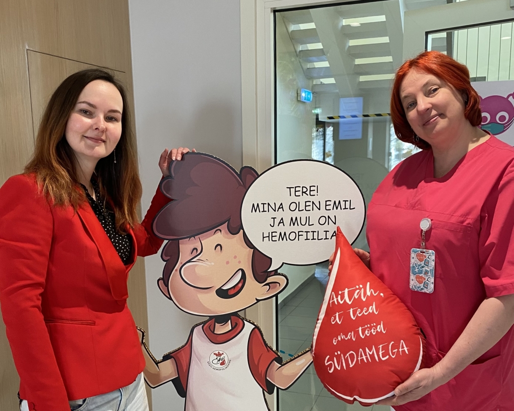 17. aprill on üleilmne hemofiiliapäev, pildil Gertu ja Kadri Saks